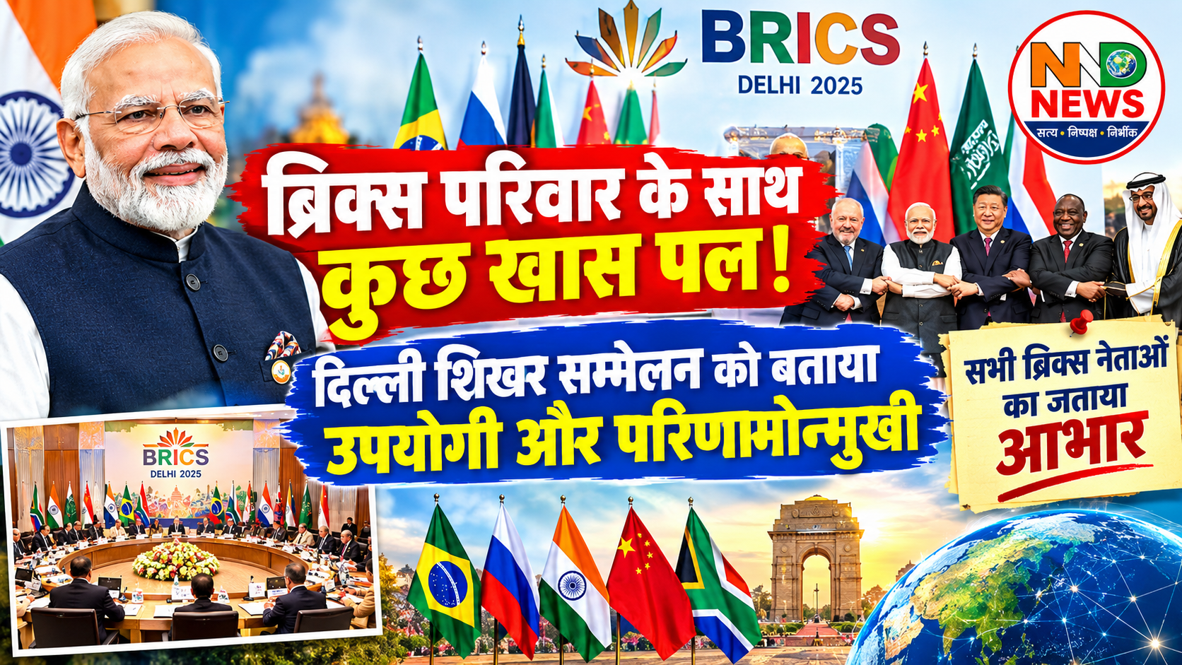 BRICS परिवार के साथ पीएम मोदी ने साझा किए खास पल, दिल्ली शिखर सम्मेलन को बताया उपयोगी और परिणामोन्मुखी